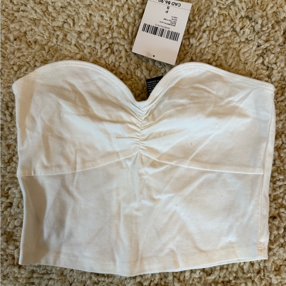 Forever 21 Cream Bandeau Top